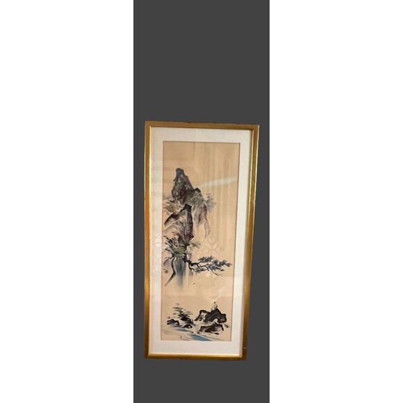 Tyrus Wong Framed VTG Watercolor Prints a Trio of Seasons, Disney Famed Artist - Picture 2 of 10